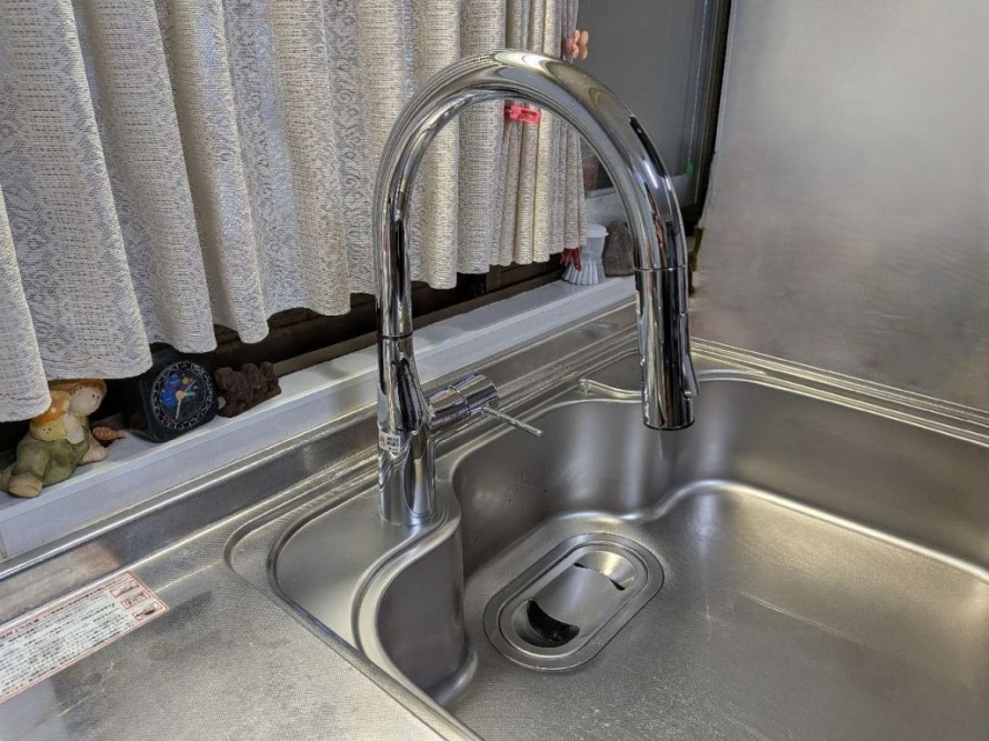 交換後のタッチレス水栓