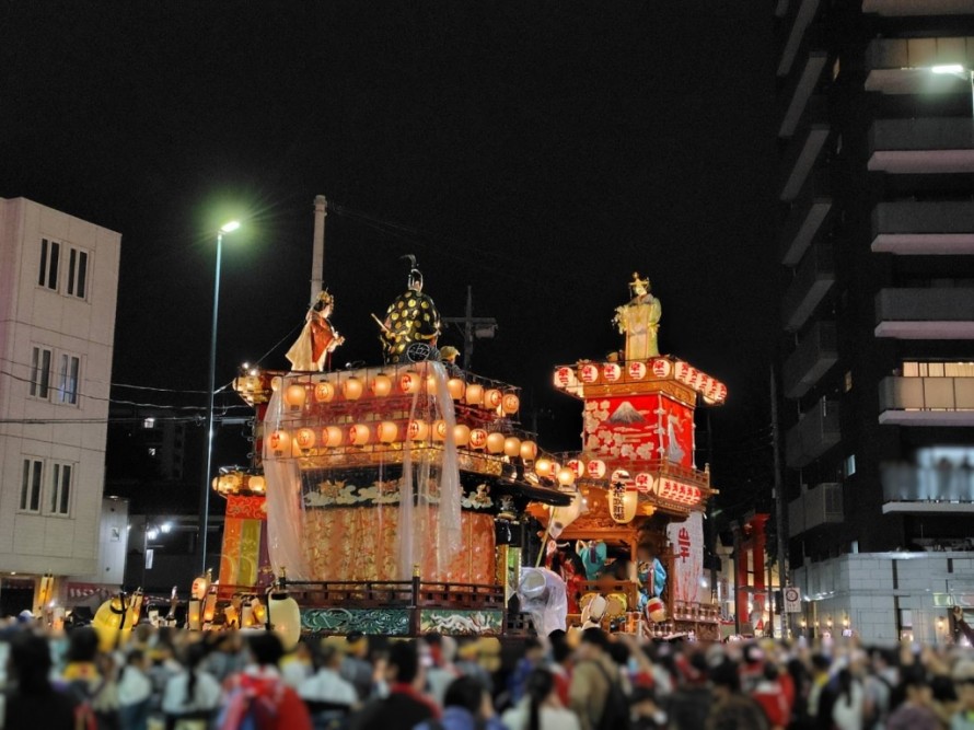 今年の川越祭りの様子