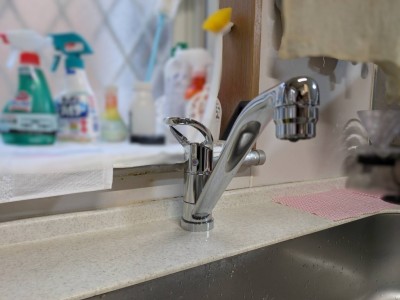 交換後の水栓金具