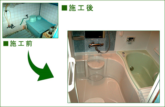 M様邸システムバス ビフォーアフター M様邸システムバス ビフォーアフター