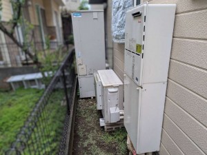 施工前のエコキュート