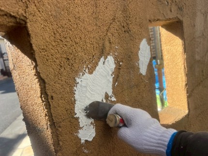 ジョリパット施工中