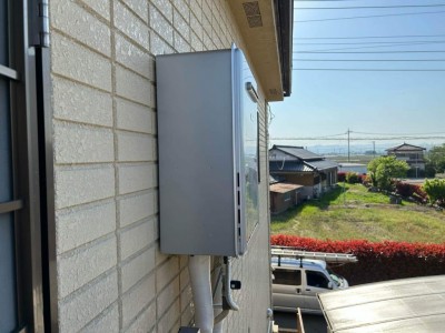 交換後のウルトラファインバブル給湯器