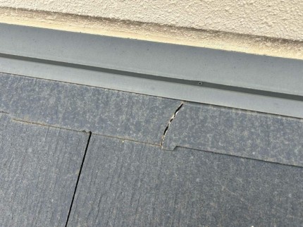 スレート屋根のクラックの様子③
