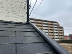 施工後の雨どいの様子