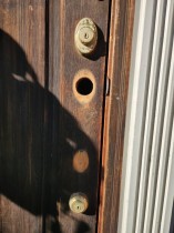 交換作業中の様子