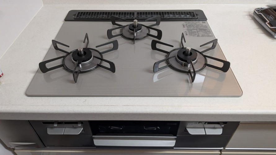 交換後のコンロの様子