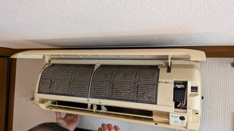 長年使用したエアコン
