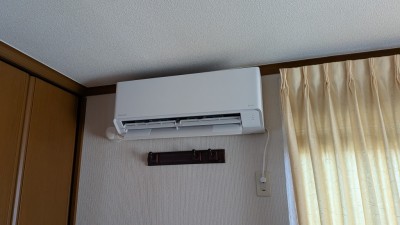 交換後のエアコンの様子 交換後のエアコンの様子