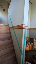 施工前の階段