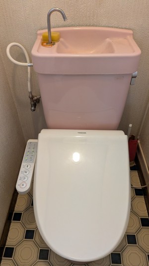 交換前のトイレの様子 交換前のトイレの様子
