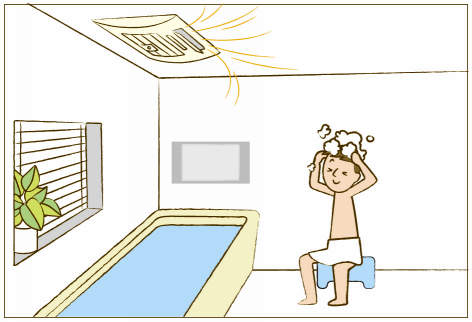 浴室暖房乾燥機使用のイメージ