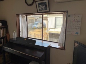 施工前の窓の様子 施工前の窓の様子